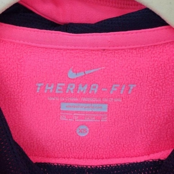 Nike Logo Therma-Fit Hot Pick Logo Pullover Hoodie Sweater Pink Size XS - Picture 4 of 6
